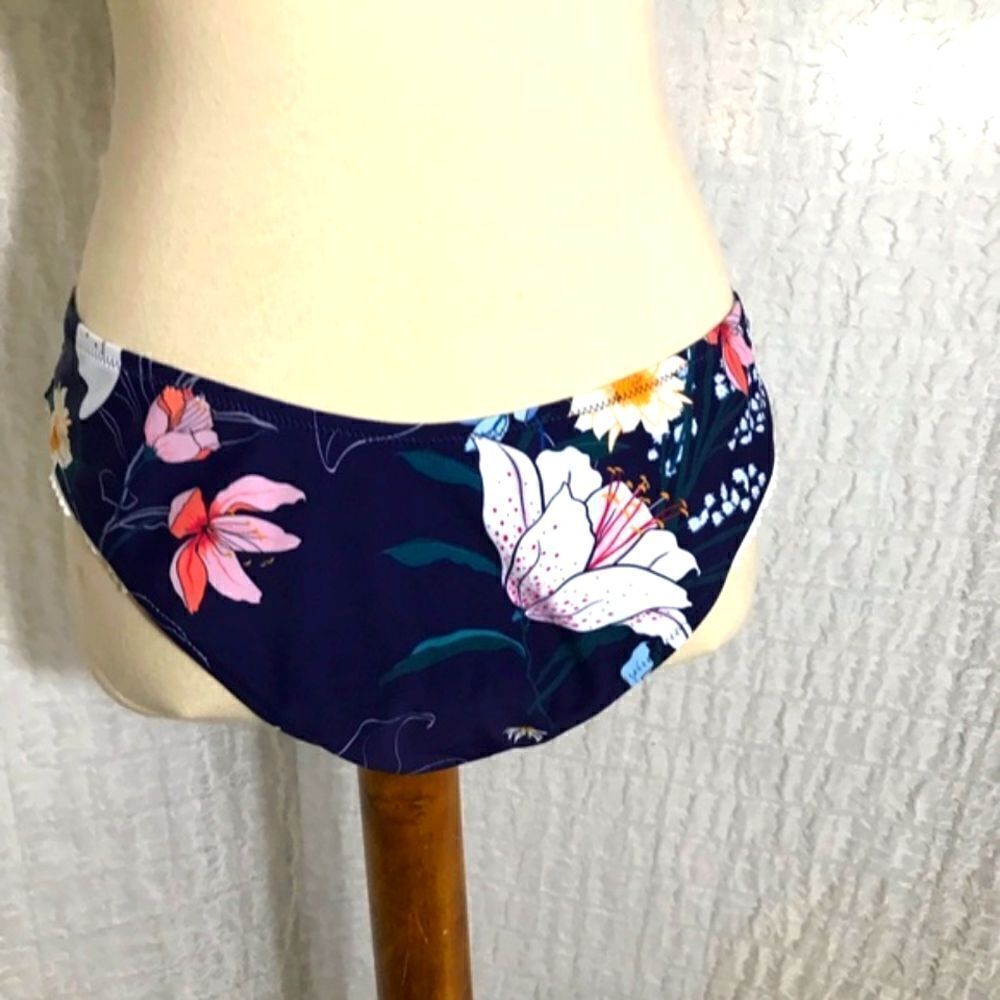 Cupshe NWT Navy Floral Bikini Size XXL - Picture 7 of 12
